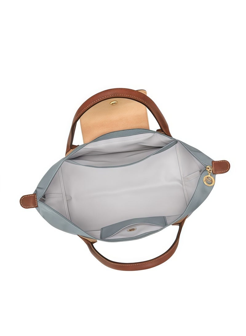 Longchamp Le Pliage Large Shoulder Straps women's Classic Fashion Versatile Large Makeup Bag, Handbag, Shoulder Bag Large Steel Gray - Image 2